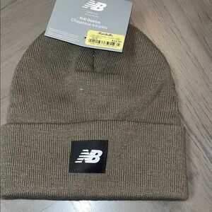 New Balance Green Knit Beanie